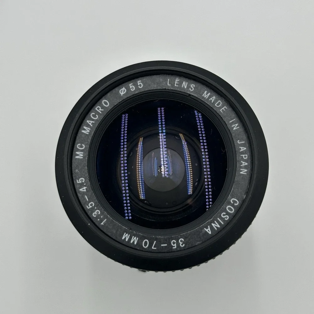 Cosina 35-70mm f/3.5-4.5 MC Macro Zoom Camera Lens Photography Japan